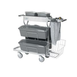 TROLLEY CLEANING COMPACT GREY 60CM