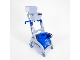 SYSTEM MOPPING TROLLEY BUCKET WRINGER BLUE