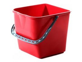 BUCKET RECTANGULAR RED 4LT