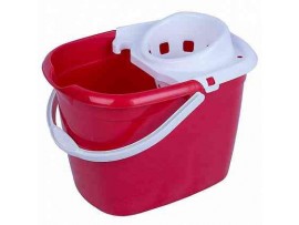 BUCKET MOP AND WRINGER RED 12LITRE