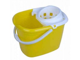 BUCKET MOP AND WRINGER YELLOW 12LITRE