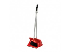 DUSTPAN AND LOBBY BRUSH SET RED