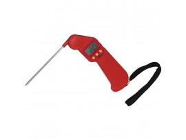 THERMOMETER PROBE FOLDING GOURMET RED