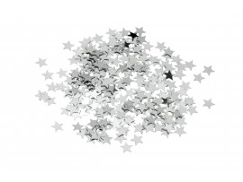 CONFETTI SILVER STARS 28G