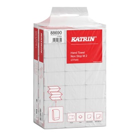 HAND TOWEL KATRIN Z FOLD WHITE 2PLY