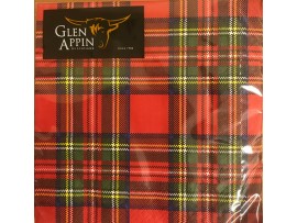 NAPKINS TARTAN ROYAL STEWART 33CM 3PLY