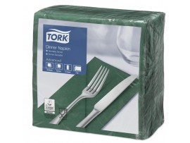 NAPKIN TORK 2PLY 8FOLD DARK GREEN 39CM