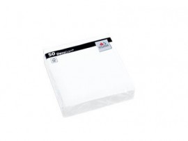 NAPKIN DECOSOFT 8FOLD PEARL WHITE 38CM