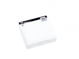 NAPKIN DECOSOFT PEARL WHITE 8 FOLD 38CM