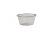 POT SOUFFLE PLASTIC CLEAR 2OZ