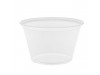 POT SOUFFLE PLASTIC TRANSLUCENT 3.25OZ