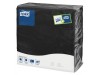 NAPKIN TORK 3PLY 4FOLD BLACK 39CM