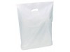 CARRIER BAGS PLASTIC WHITE 120G 15X18X3"