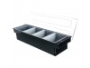 CONDIMENT HOLDER 4 COMPARTMENTS BLACK