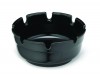 ASHTRAY STACKABLE DEEPWELL BLACK