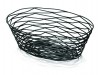 BASKET ARTISAN OVAL BLACK 10X7X3.25"