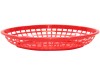 JUMBO BASKET OVAL PLASTIC RED