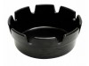 ASHTRAY MELAMINE 4" DEEP BLACK