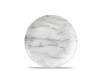 PLATE COUPE GREY MARBLE 26CM