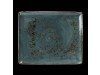 CRAFT PLATE RECTANGLE 2 BLUE 33X27CM