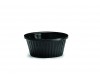 RAMEKIN FLUTED MELAMINE BLACK 1OZ