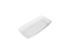 X SQUARED PLATE OBLONG WHITE 11.75 X 6"