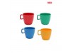CUP POLYCARB RED 22CL