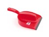 DUSTPAN AND BRUSH SOFT RED