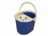 MOP BUCKET SOCKET C/W SIEVE BLUE