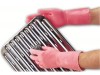 GLOVES RUBBER PREMIUM OPTIMA PINK MEDIUM 8