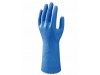 GLOVES LATEX FLOCK LINED UNIVERSAL BLUE S