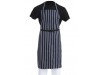 APRON BUTCHER NAVY/WHITE STRIPE 100X70CM