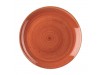 PLATE STONECAST SPICED ORANGE COUPE 11.25”