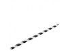 STRAW PAPER BLACK WHITE STRIPE 8" 200X6MM