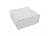 BOX CAKE WHITE 7X7X3"