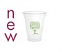 CUP COLD PLA CLEAR GREEN TREE 16OZ
