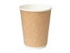 CUP HOT DOUBLE WALL KRAFT 12OZ