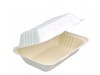 BOX FOOD CLAMSHELL BAGASSE 9X6"