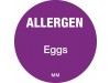 LABEL DOT ALLERGEN EGG 25MM