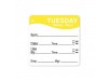 LABEL DISSOLVABLE USE BY TUESDAY 2X2"
