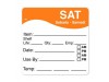 LABEL DISSOLVABLE USE BY SATURDAY 2X2"