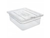 GASTRONORM POLYCARB CLEAR LID 1/6 NOTCHED