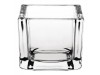 HOLDER TEALIGHT SQUARE CLEAR