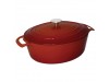 DISH OVAL CASSEROLE VOGUE RED 5LT