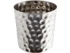 CUP SERVING HAMMERED STAINLESS STEEL