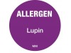 LABEL ALLERGEN LUPIN  1" CIRCLE