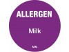 LABEL ALLERGEN MILK 1" CIRCLE