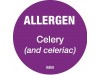 LABEL ALLERGEN CELERY  1" CIRCLE