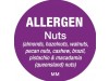 LABEL ALLERGEN NUTS  1" CIRCLE