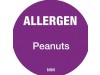LABEL ALLERGEN PEANUTS 1" CIRCLE